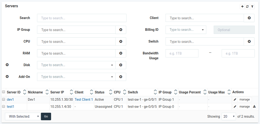 SynergyCP Advanced Filters