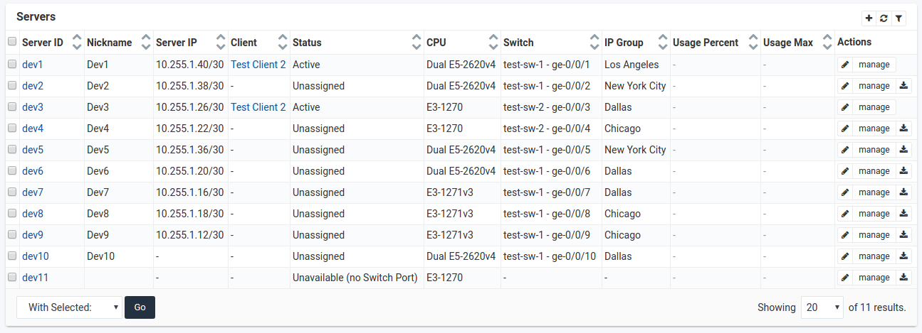 SynergyCP Server Inventory